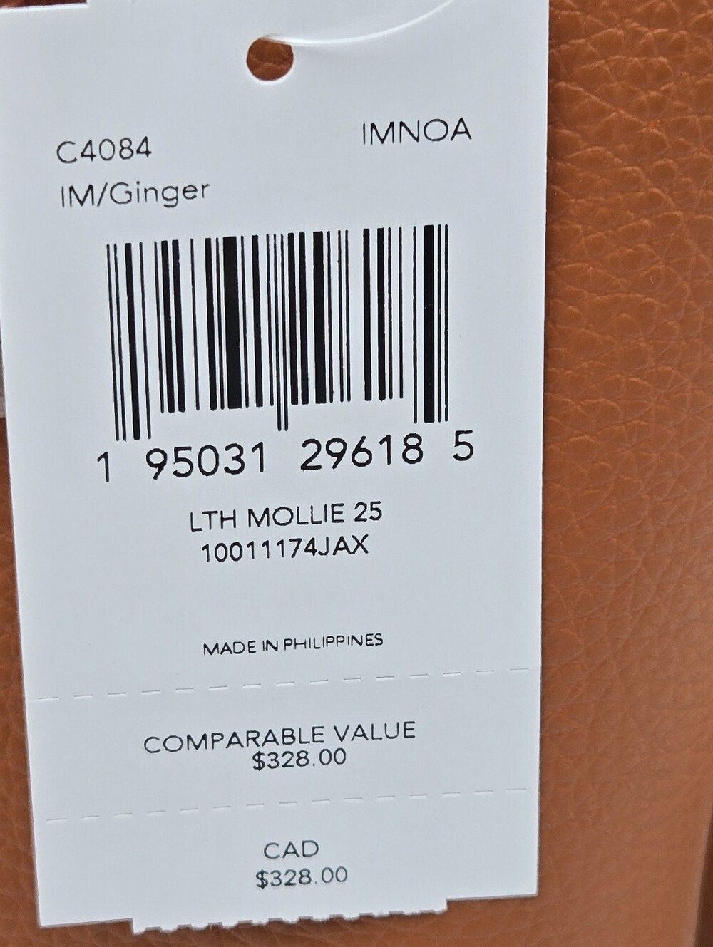 #204 NWT - Coach Mini Mollie Tote 25 Crossbody Bag (Ginger) - Picture 10 of 14